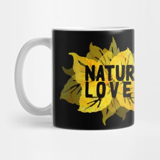 Nature lover gold floral design Mug